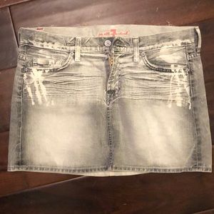 7 For All Mankind Skirts - 7 For All Mankind Distressed Mini Skirt 7 For All Mankind Skirts - 7 For All Mankind Distressed Mini Skirt